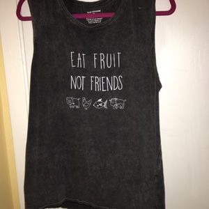 INTHESOULSHINE “Eat Fruit Not Friends” Muscle Tank
